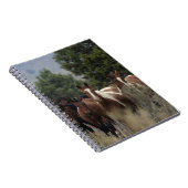 Wild Mustang Horses 2 Notitieboek (Rechterzijde)