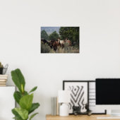 Wild Mustang Horses 2 Poster (Thuiskantoor)