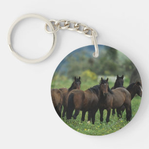 Wild Mustang Horses 3 Sleutelhanger