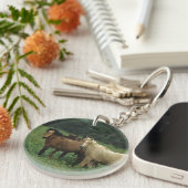 Wild Mustang Horses 4 Sleutelhanger (Voorkant Rechts)