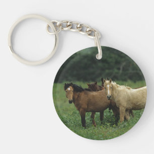 Wild Mustang Horses 4 Sleutelhanger