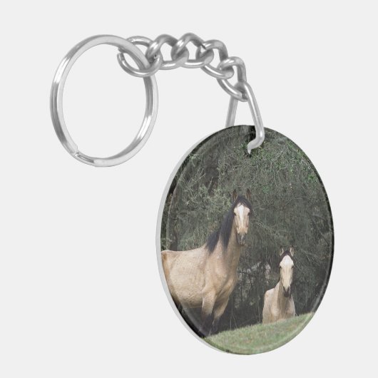 Wild Mustang Horses 6 Sleutelhanger (Voorkant Links)