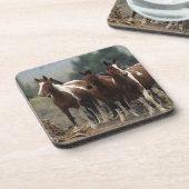 Wild Mustang Horses 7 Onderzetter (Linkerzijde)