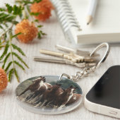 Wild Mustang Horses 7 Sleutelhanger (Voorkant Rechts)