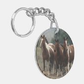 Wild Mustang Horses 7 Sleutelhanger (Voorkant Links)