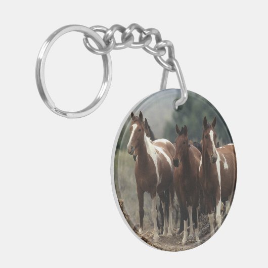 Wild Mustang Horses 7 Sleutelhanger (Voorkant Links)