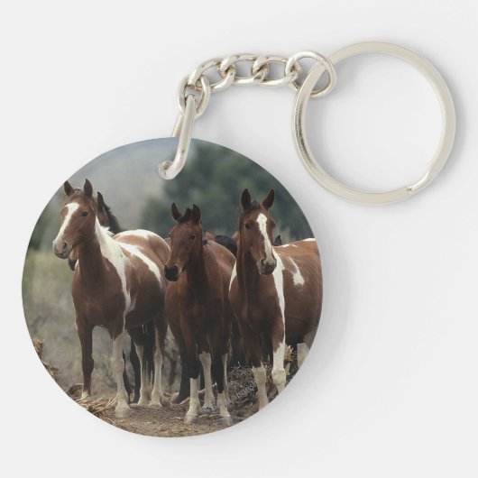 Wild Mustang Horses 7 Sleutelhanger (Achterkant)