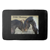 Wild Mustang Horses Bath Mat Bathroom Accessoires (Voorkant)