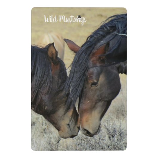 Wild Mustang Horses Mini Clipboard School Klembord (Achterkant)