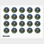 Wild Mustang Horses Ronde Sticker (Vel)