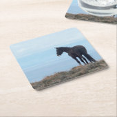 Wild Mustang Kartonnen Onderzetters (Schuin)