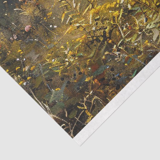 Wild Mustang Landschap Schilderij Decoupage Tissuepapier (Detail)