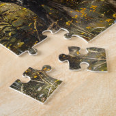 Wild Mustang landschapsschilderkunst Legpuzzel (Zijkant)