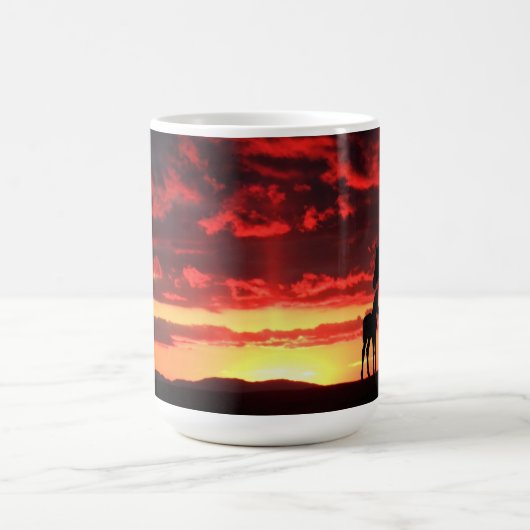 Wild Mustang Mare en Foal Coffee Mok (Center)