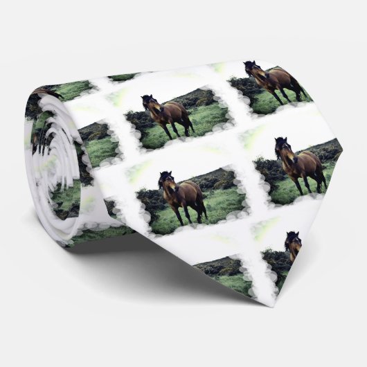 Wild Mustang Necktie Stropdas (Opgerold)