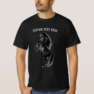 Wild Mustang Paard T-shirt met aangepaste tekst