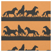 Wild Mustang silhouetten Stof (Close Up)