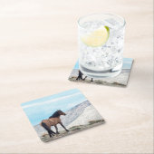 Wild Mustang Stallion Kartonnen Onderzetters (Insitu)