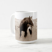 Wild Mustang Stallion~Majesty 15oz mok (Voorkant links)