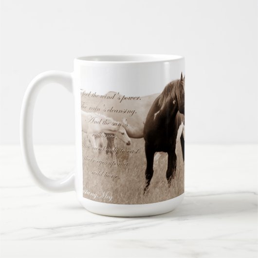 Wild Mustang Stallion~Majesty 15oz mok (Links)