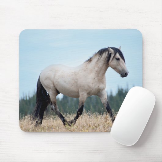 Wild Mustang Stallion Muismat (Met muis)