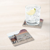 wild mustang veulen kartonnen onderzetters (Insitu)