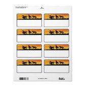 Wild Mustangs Etiket (Full Sheet)