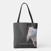Wild Mustangs Forever Canvas tas (Achterkant)