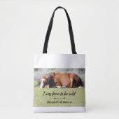 Wild Mustangs Forever Canvas tas (Voorkant)