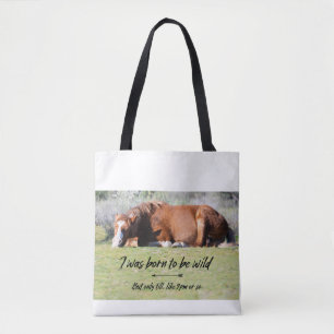 Wild Mustangs Forever Canvas tas
