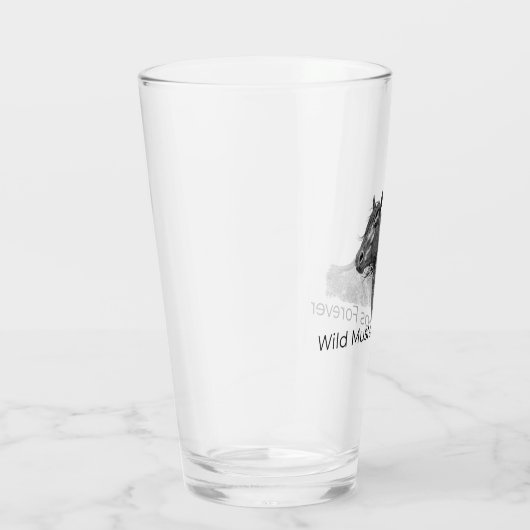Wild Mustangs Forever Glass Glas (Rechts)