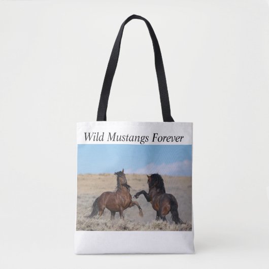 Wild Mustangs Forever Tote Bag (Voorkant)