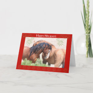 Wild Mustangs Holiday Kaart