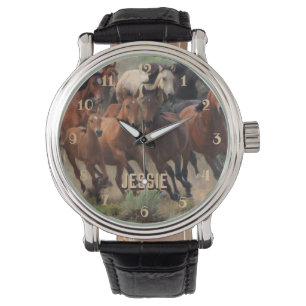 Wild Mustangs Horloge