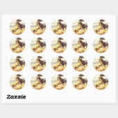 Wild Mustangs Ronde Sticker (Vel)
