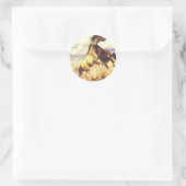 Wild Mustangs Ronde Sticker (Tas)