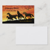 Wild Mustangs Sunset Visitekaartje (Voorkant / Achterkant)
