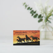 Wild Mustangs Sunset Visitekaartje (Staand voorkant)