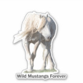 Wild Mustangs voor eeuwenoud Man Sticker (Voorkant)