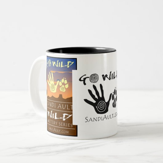 WILD Mystery-Mok Tweekleurige Koffiemok (Voorkant links)