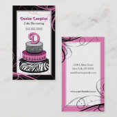 Wild 'N Creative Cake Visitekaartje (Voorkant / Achterkant)