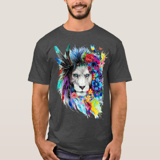 Wild Natural Colorful Lion T-shirt