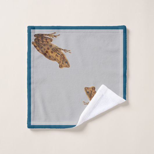 Wild Natuur Art Reptiel Kikker Handdoeken (Wasdoekje)