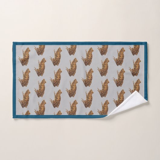 Wild Natuur Art Reptiel Kikker Handdoeken (Handdoek)