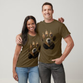 Wild Natuur Beer Paw Print T-shirt (Unisex)