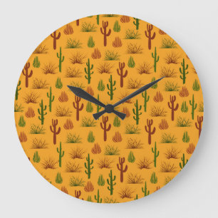 Wild Natuur Cactus Struiken Patroon Grote Klok