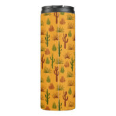 Wild Natuur Cactus Struiken Patroon Thermosbeker (Achterkant)