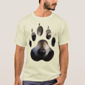 Wild Natuur Racoon Paw Print T-shirt (Voorkant)