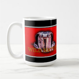 WILD NATUUR - zwart SNAKE design collectie Koffiemok