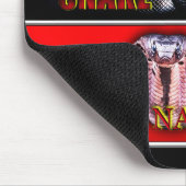 WILD NATUUR - zwart SNAKE design collectie Muismat (Hoek)